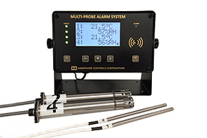 Model MPS-HT is a Multi-Channel Temperature and Humidity Monitor with Alert Condition Indication and Can Integrate with Our Ethernet Network Data Logging Software Option.