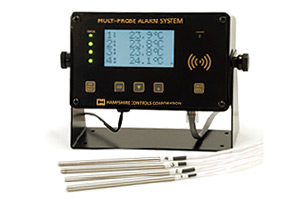 Model MPS is 2-8 Channel Temperature Monitor with Alert Condition Indication and Can Integrate with Our Ethernet Network Data Logging Software Option.